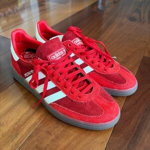 Adidas Handball Spezial Scarlet Gum size 9 mens Shoes Red  NEW